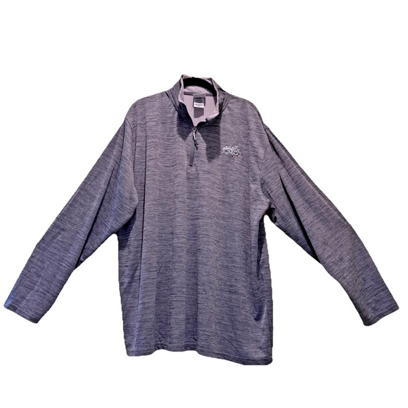 NHL Washington Capitals Hockey 2XL XXL Men’s 1/4 Zip Gray Long Sleeve - Picture 2 of 9